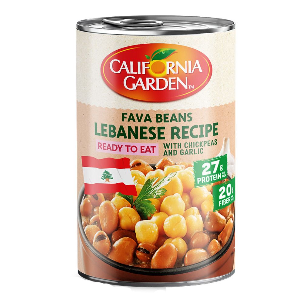 California Garden Fava Beans Lebanese – Ready-to-Eat Fava Beans for Traditional Recipes
