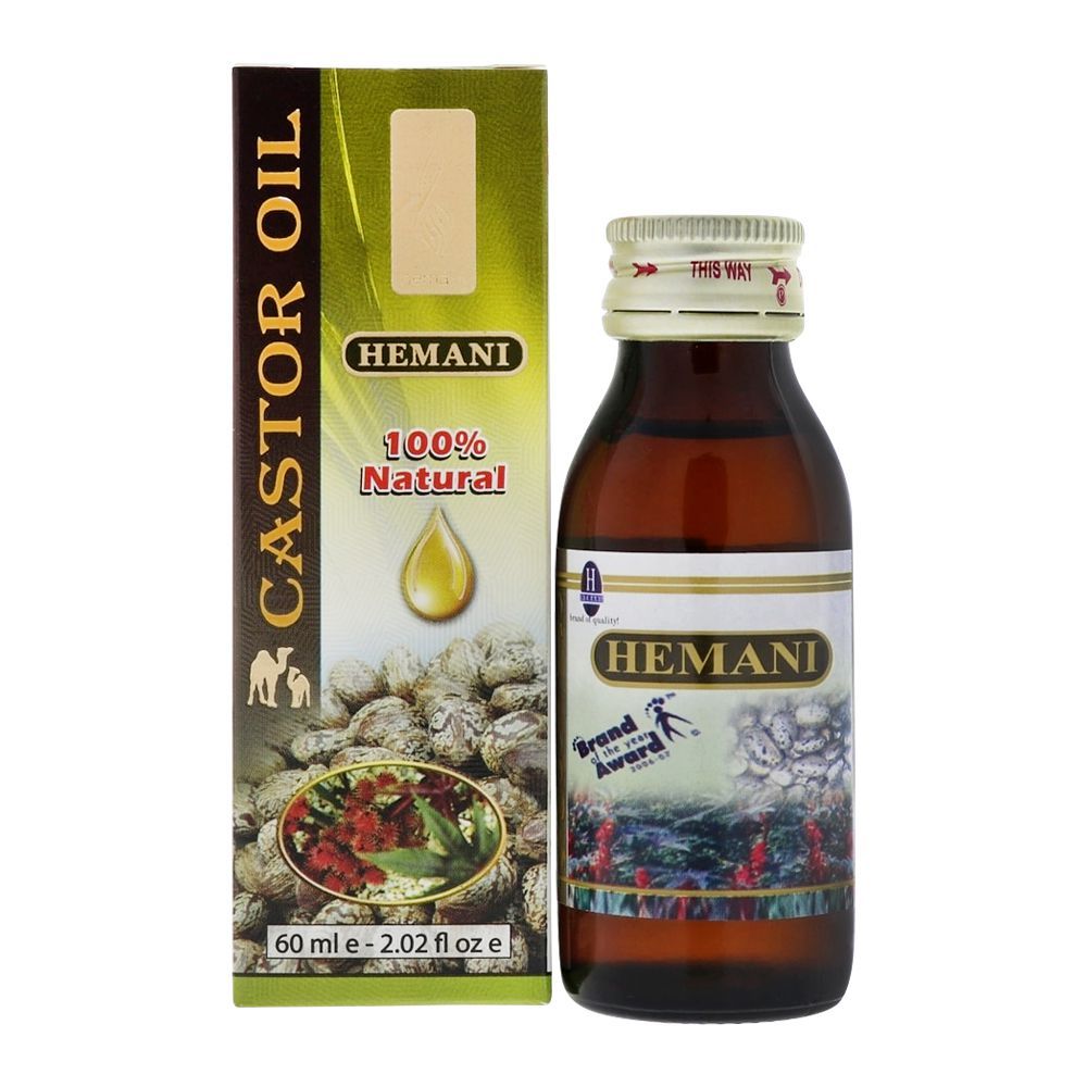 Hemani Castor Oil 60ml – Natural Hair Growth and Skin Hydration Oil