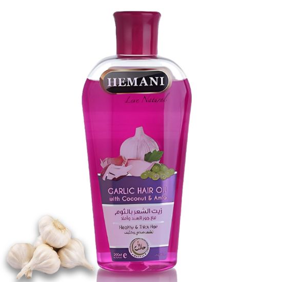 Hemani Garlic Hair Oil 200ml – Natural Hair Care Oil