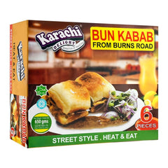 Karachi Delight Bun Kabab from Burns Road – 6 Pieces – Authentic Karachi street food
