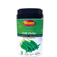 Shan Chilli Pickle 1kg – Traditional Spicy Green Chilli Pickle