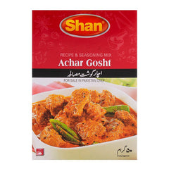 Shan Achar Gosht 50g – Authentic Pakistani Spice Mix for Tangy & Spicy Pickled Meat Curry

