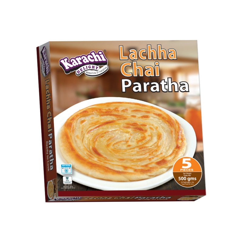 Karachi Delight Plain Lacha Paratha 5 pcs – Frozen Pakistani Paratha
