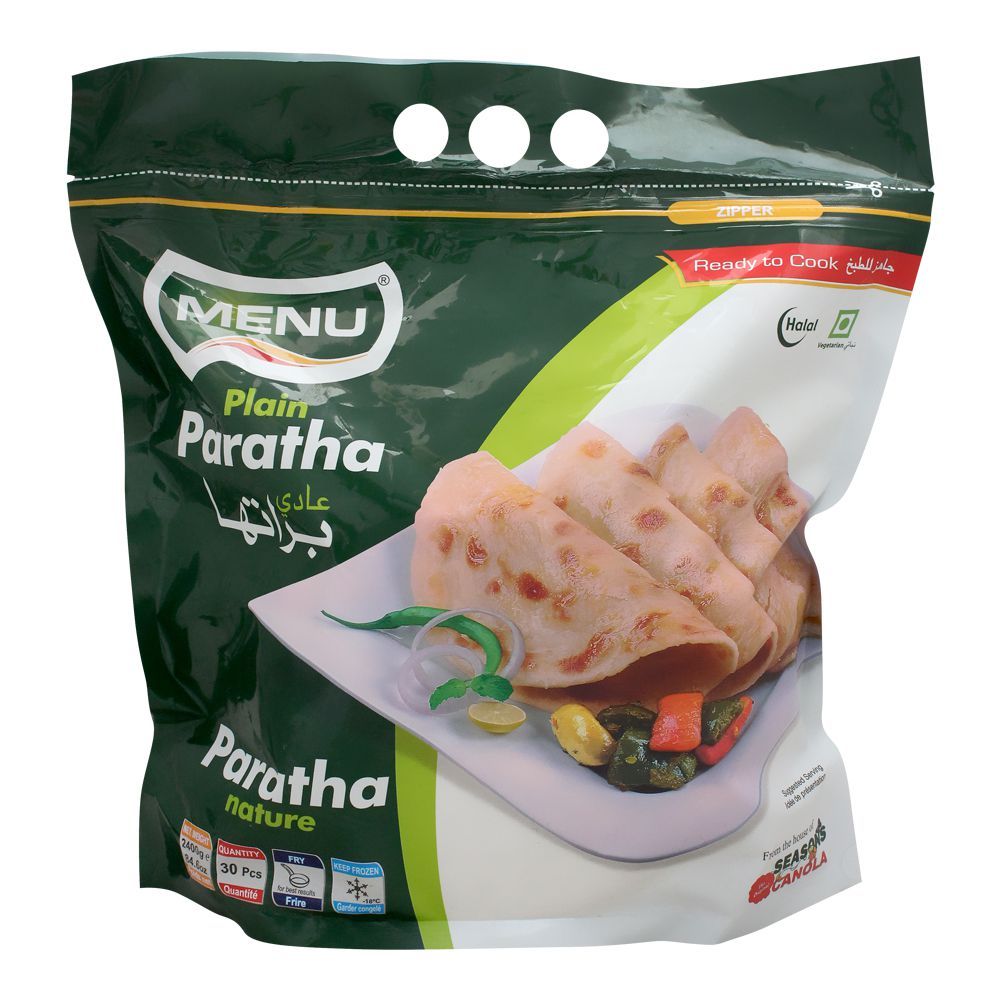 Menu Plain Paratha – 30 Pieces – Frozen Pakistani Parathas
