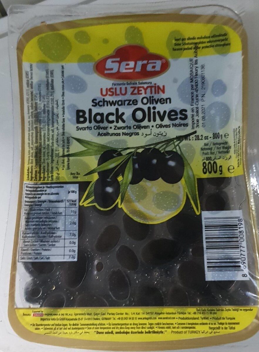 Sera Olive Black Uslu Vacuum – Premium Mediterranean Black Olives