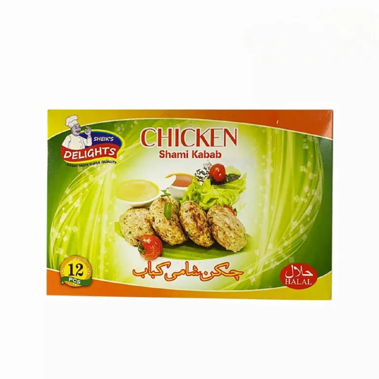 Sheikhs Delight Chicken Shami Kebab – 12 Pieces – Ready-to-Eat