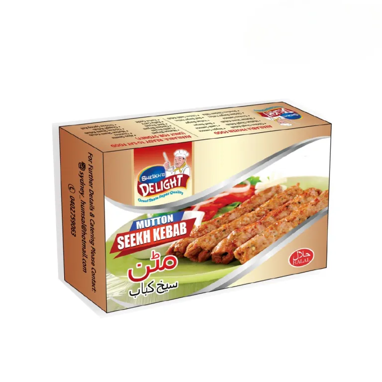 Sheikhs Delight Mutton Seekh Kebab – 500g – Ready-to-Cook